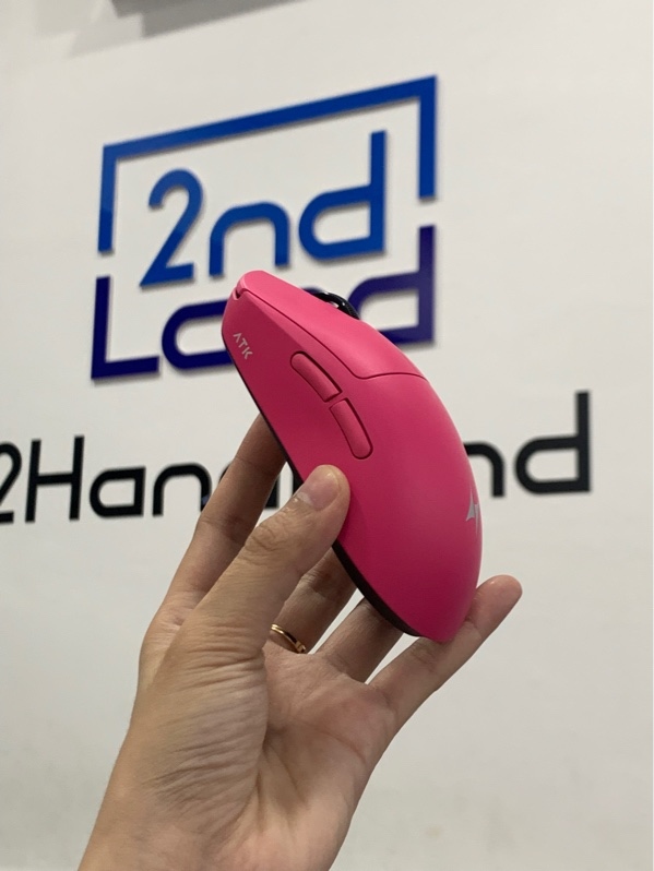 Chuột ATK dragonfly A9 plus 2.0 - 3 mod - Màu hồng - Ngoại hình: 98% - Box, không dây