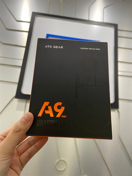 Chuột ATK Dragonfly A9 Plus - 3 Mode - Màu trắng - Ngoại hình: 98% - FullBox 3