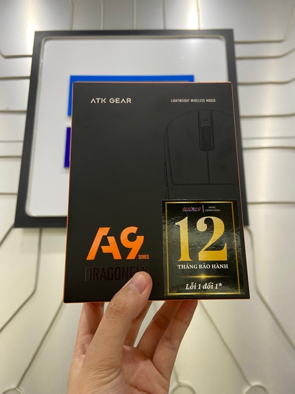 Chuột ATK Dragonfly A9 Plus - Màu đen - Ngoại hình: 99% - FullBox