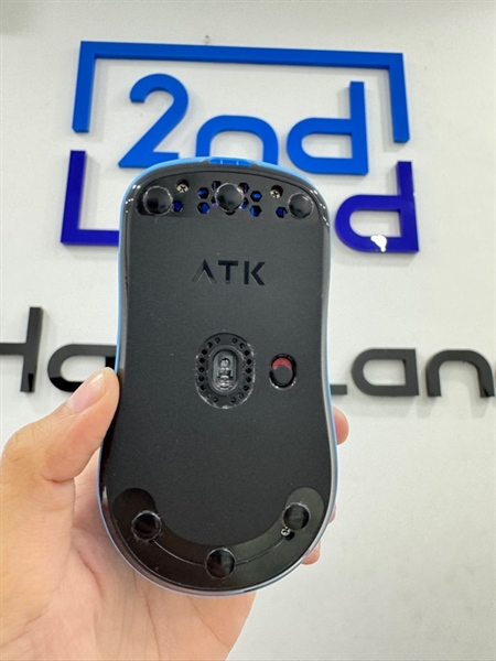 Chuột ATK F1 Leviatan - Màu xanh - Ngoại hình 98% - Đã thay feet chấm tròn - Fullbox 3