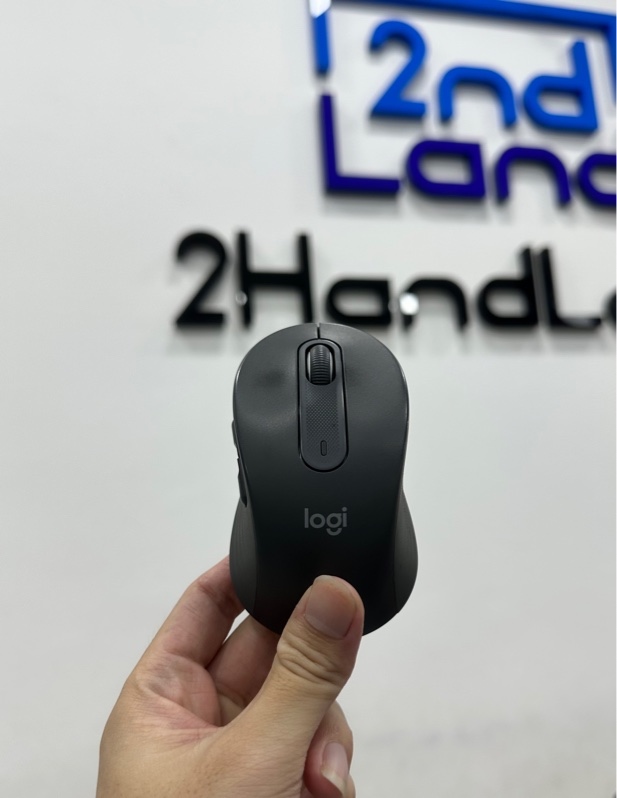 Chuột Bluetooth Silent Logitech Signature M650 - 2 mode: Bluetooth + Receiver - Màu đen - Ngoại hình 97% - Kèm receiver (thiếu pin)