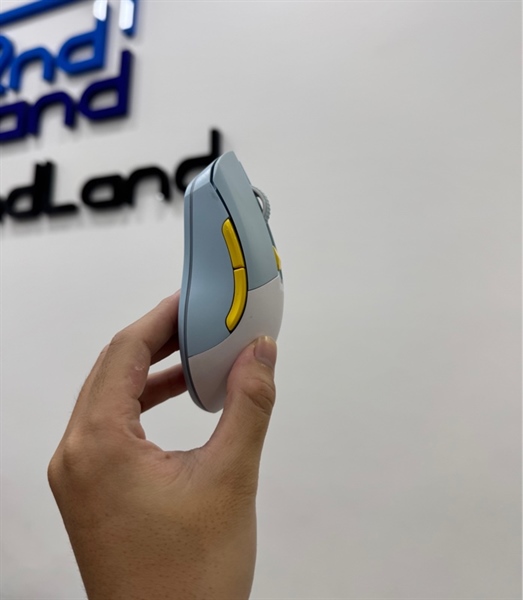 Chuột chơi game không dây Dareu EM901X RGB - 2 mode : Dây , receiver - Màu xanh trắng - Ngoại hình 97% - Kèm receiver + Dock sạc + Dây kết nối 1