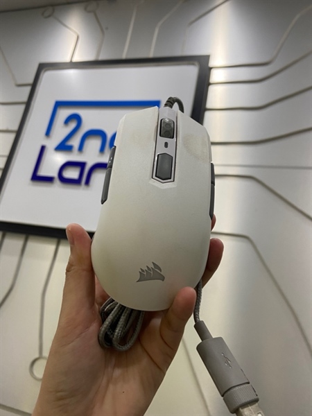 Chuột Corsair M55 RGB Pro - Màu trắng - Ngoại hình: 97% - Body