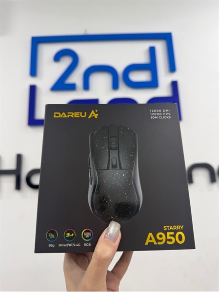 Chuột Dareu A950 Starry - 3 mode - Màu đen - Ngoại hình 98% - FullBox