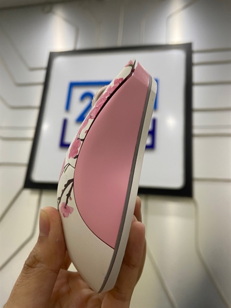 Chuột Dareu EM901X Sakura Pink - Màu hồng - Ngoại hình: 97% - Kèm sạc + dây + receiver 2