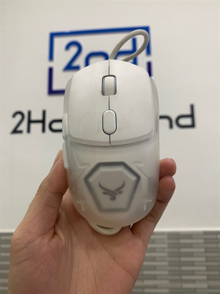 Chuột dây Centaur CT510X - Màu trắng - Ngoại hình: 98% - Ố vàng - Fullbox, kèm 2 vỏ chuột thay thế màu trắng