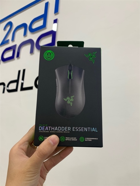 Chuột dây Gaming Razer DeathAdder - Màu đen - Ngoại hình: 98% - Đã dán grip tape - Fullbox 3