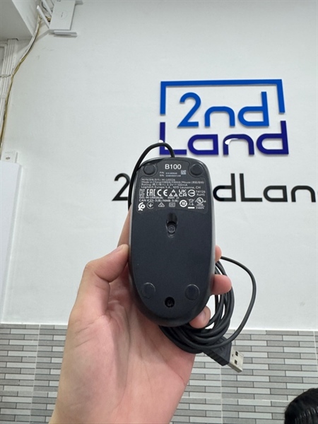 Chuột dây Logitech B100 - Màu đen - Ngoại hình: 98% - Body 2