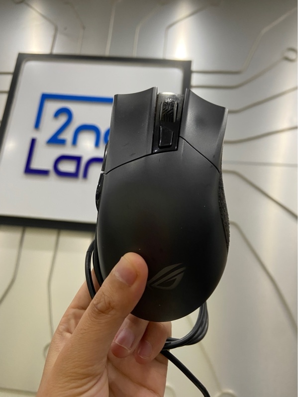 Chuột gaming ASUS ROG Gladius II - 1 mode dây - Màu đen - Ngoại hình: 97% - USB sét - Body