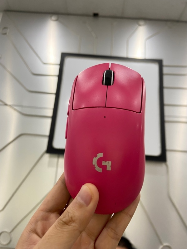 Chuột gaming không dây Logitech G Pro X Superlight 2 - 2 mode, (receiver, dây) - Màu hồng - Ngoại hình: 97% - FullBox