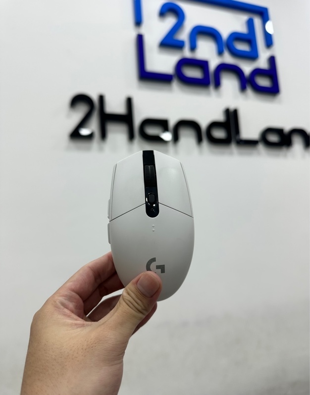 Chuột Gaming không dây Logitech G304 Lightspeed - 1 mode : receiver - Màu trắng - Ngoại hình 97% - Kèm receiver