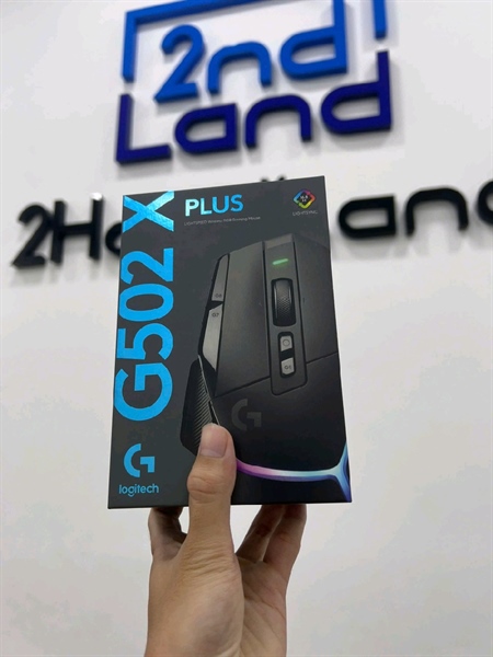 Chuột Gaming không dây Logitech G502 X Plus Lightspeed - 2 mode : dây , dongle - Màu đen - Ngoại hình 97% - Fullbox 3