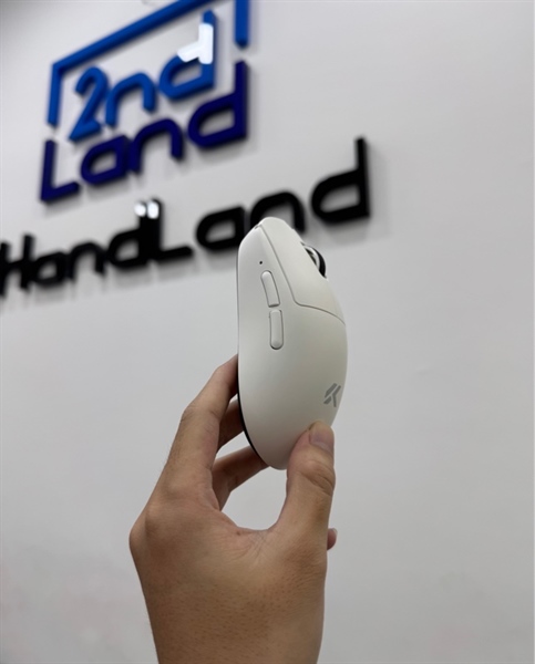 Chuột gaming không dây Mchose A7 V2 Ultra - 3 mode : dây , receiver , bluetooth - Màu trắng - Ngoại hình 97% - Kèm receiver 1