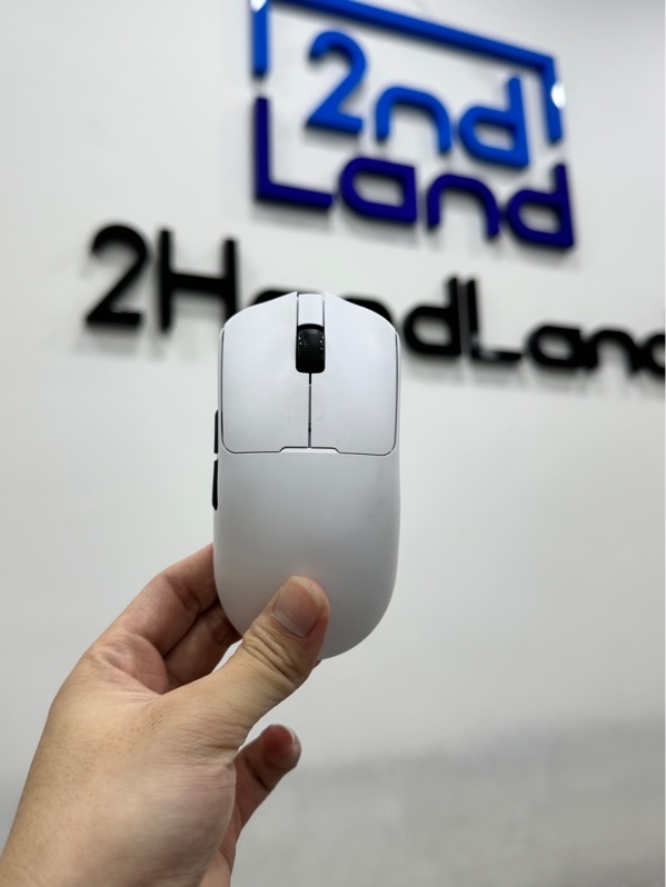 Chuột gaming LEOBOG GM3 - 3 mode : dây , receiver , dây - Màu trắng - Ngoại hình 97.5% - Fullbox