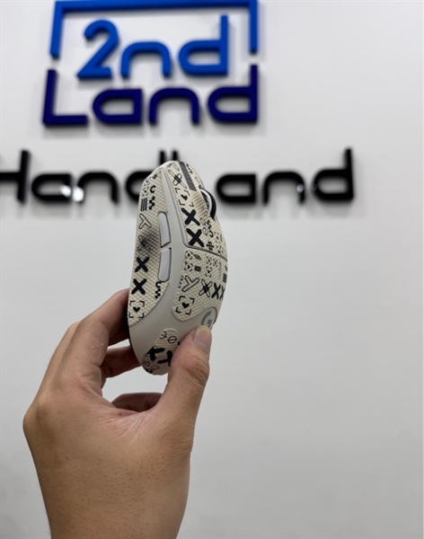 Chuột Gaming Logitech Pro X Superlight 2 Lightspeed - 2 mode : dây , receiver - Màu trắng - Ngoại hình 97% - Dán skin - Box + Receiver 1