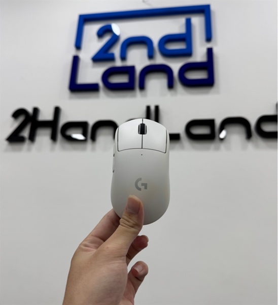 Chuột gaming Logitech Pro X Superlight 2 Lightspeed - 2 mode : Dây , receiver - Màu trắng - Ngoại hình 97% - Fullbox