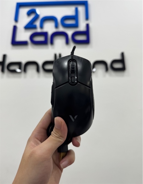 Chuột Gaming Rapoo VT200 - 1 mode : Dây - Màu đen - Ngoại hình 96% - Bung ốp cao su bên hông phải , mất ốp cao su bên hông trái - Body