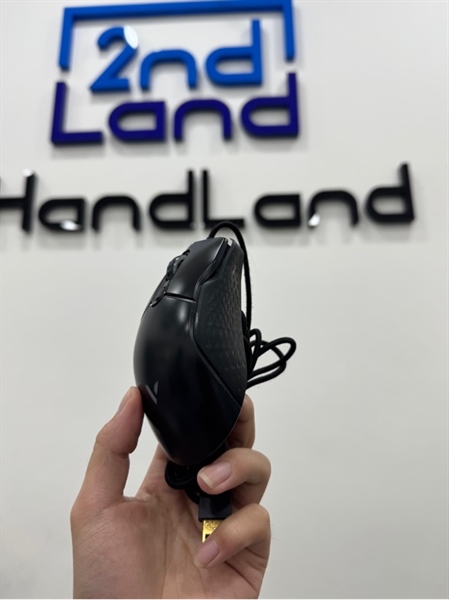 Chuột Gaming Rapoo VT200 - 1 mode : Dây - Màu đen - Ngoại hình 96% - Bung ốp cao su bên hông phải , mất ốp cao su bên hông trái - Body 2