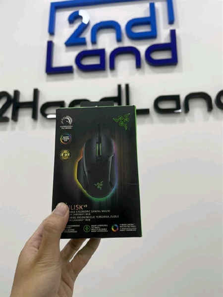 Chuột Gaming Razer Basilisk V3 RZ01 - 04000100 - R3M1 - Màu đen - Ngoại hình 97% - Box 3