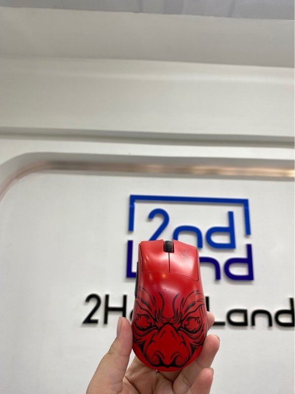 Chuột Gaming Razer Deathadder V3 Pro Faker Edition - 2mode receiver và dây - Màu đỏ - Ngoại hình 98% - Kèm dongle
