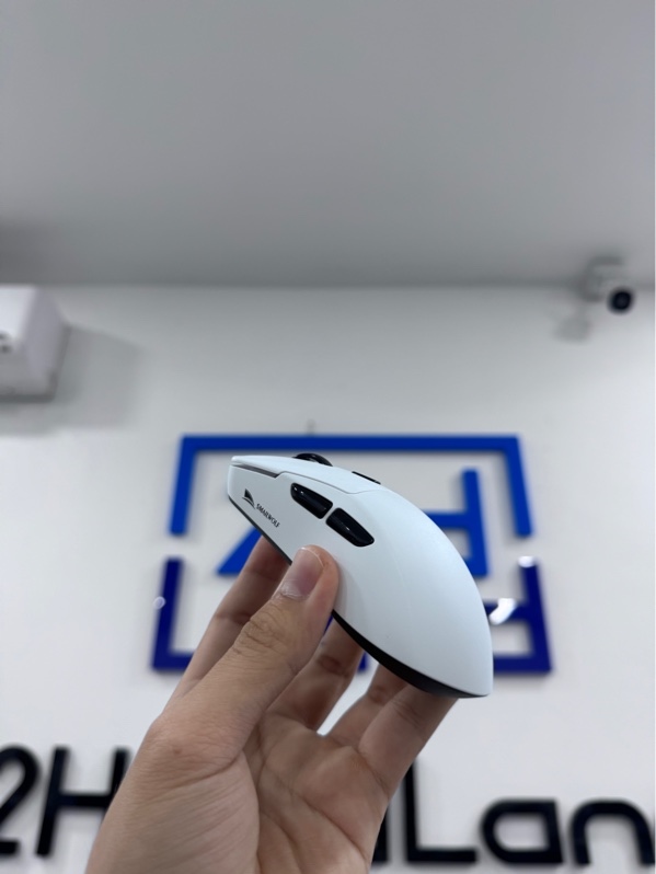 Chuột gaming Smailwolf M3+ - 3 mode - Màu trắng - Ngoại hình 99% - Có đế sạc - New open box