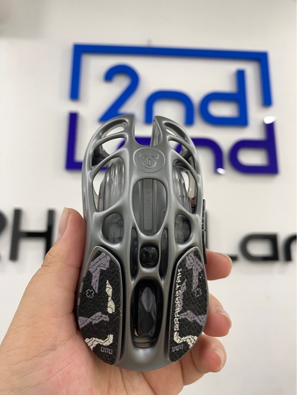 Chuột Gravastar mercury M1 - 3mode - Màu xám - Ngoại hình 98% - Feet mòn , có dán skin - FullBox , 1 dongle gravastar 4k