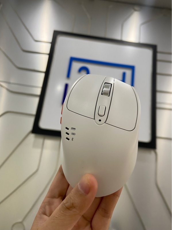 Chuột Hyperwork Silentium - HPW-MS01 - 3 mode : 2.4/type-C/Bluetooth - Màu trắng - Ngoại hình: 98% - FullBox