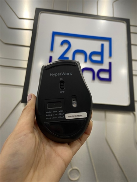 Chuột Hyperwork Silentium MS01 BLK - 3 Mode - Màu đen - Ngoại hình: 98% - FullBox 2