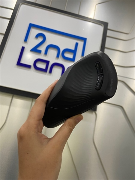 Chuột không dây công thái học Ugreen MU008 - Màu đen - Ngoại hình: 98% - Kèm Box + receiver 2