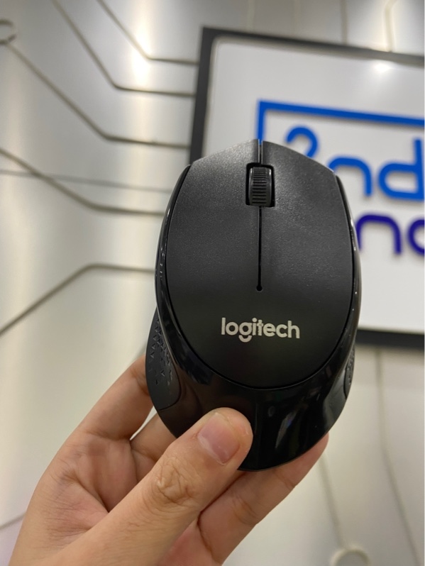 Chuột không dây Logitech M330 Silent Plus - Xài pin - 1 mode kết nối receiver - Màu đen - Ngoại hình: 97% - Kèm Box