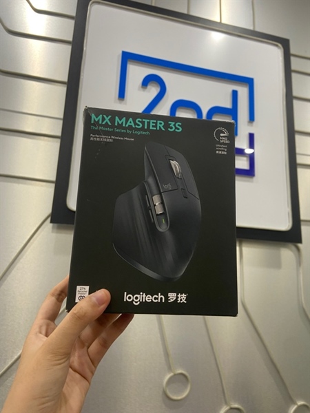 Chuột không dây Logitech MX Master 3S - 2 Mode: Bluetooth + 2.4 - Màu đen - Ngoại hình: 97% - FullBox