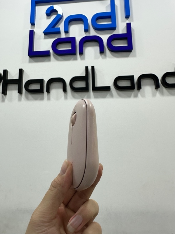 Chuột không dây Logitech Pebble M350 - 2 mode : receiver + bluetooth - Màu hồng - Ngoại hình 97% - Kèm reêciver (thiếu pin)