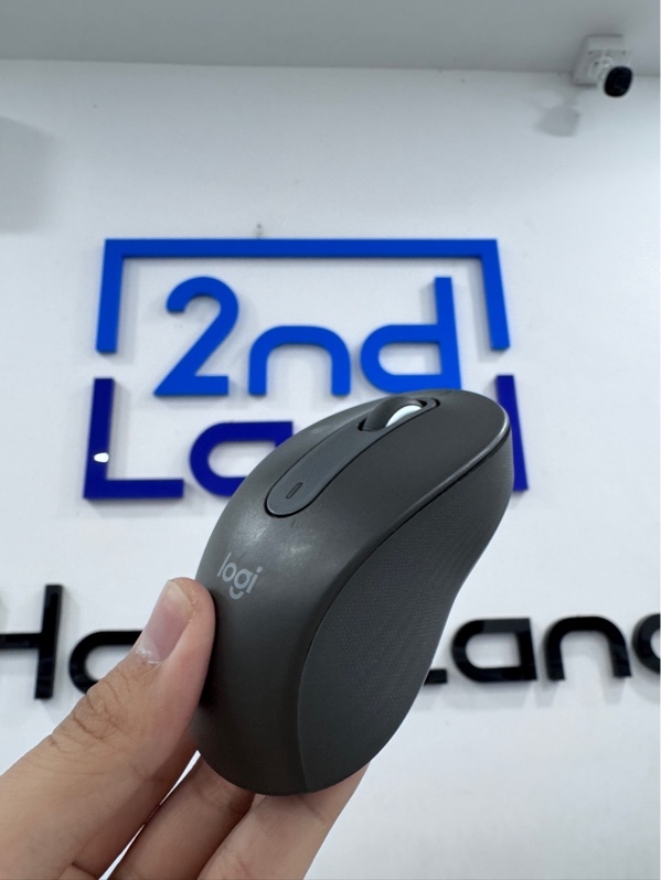 Chuột không dây Logitech Signature M650 - 2 mode - Màu xám - Ngoại hình 98% - Mặt trên mòn nhẹ, cao su đế trầy - Kèm một đầu kết nối