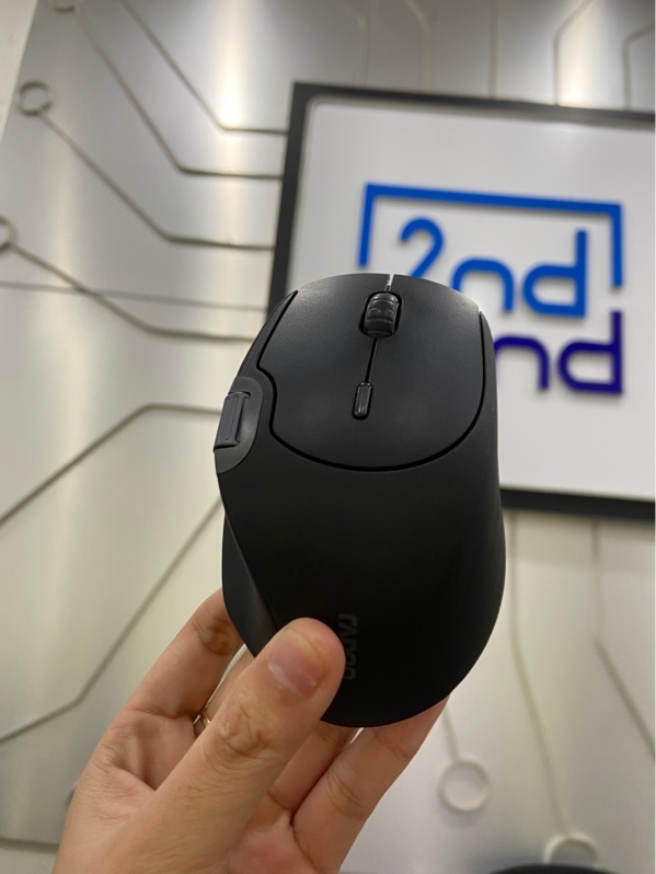 Chuột không dây Rapoo MT560 - 3 mode kết nối ( dây, receiver, bluetooth) - Màu đen - Ngoại hình: 98% - Kèm Box + receiver