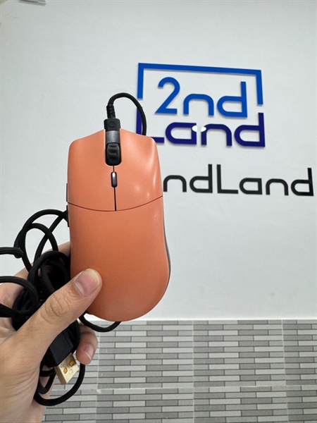 Chuột không dây siêu nhẹ Glorious Model O PRO - Forge Limited Edition - 2 mode receiver + dây (mất receiver) - Màu cam - Ngoại hình 98% - Body