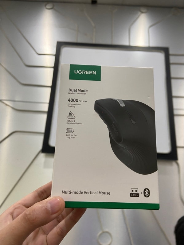 Chuột không dây Ugreen MU008 - Màu đen - Ngoại hình: 97% - Kèm Box