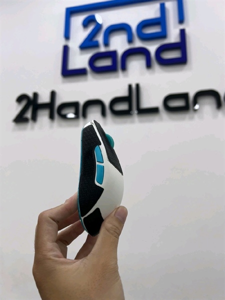 Chuột Lamzu Atlantis OG V2 Pro - Màu trắng xanh - Ngoại hình 98% - Box - Kèm receiver + dây kết nối 1