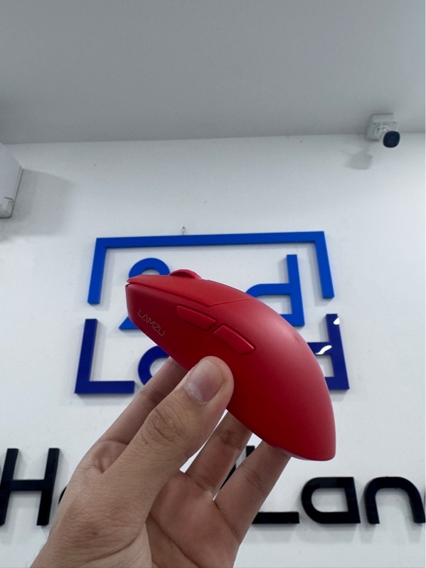 Chuột Lamzu Maya superlight wireless - Màu đỏ - Ngoại hình 98% - Fullbox, kèm 1 dongle 8k
