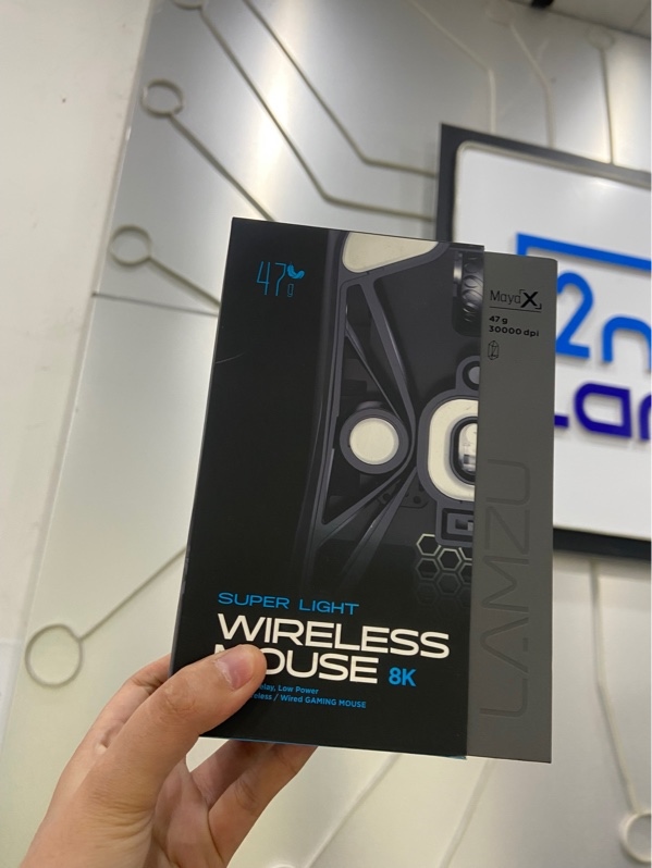 Chuột Lamzu Maya X - 2 mode dây + reciever - Màu đen - Ngoại hình: 98% - FullBox