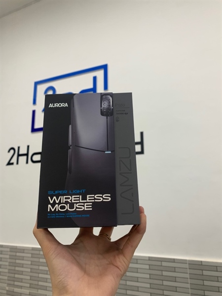Chuột Lamzu Paro Aurora - 2 mode dây + dongle - Màu đen - Ngoại hình: 98% - Fullbox, kèm dongle 8K
