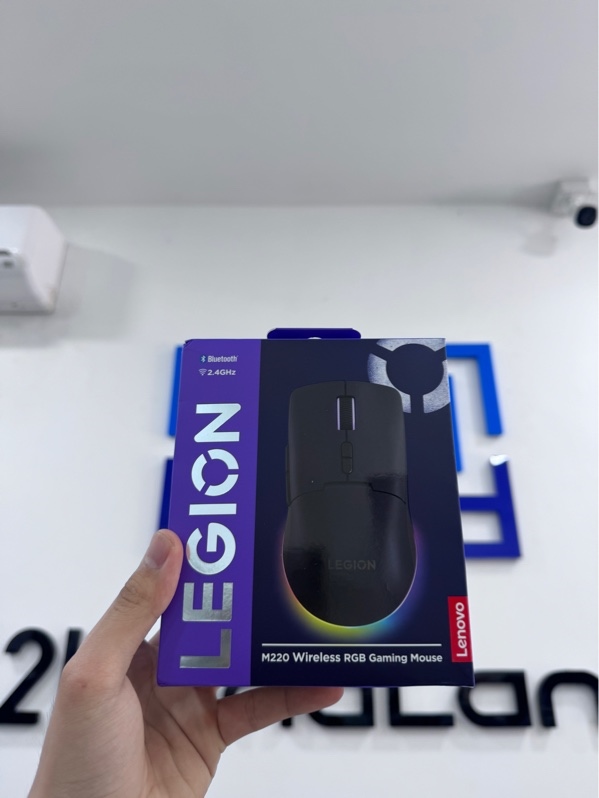Chuột Lenovo Legion M220 - 3 mode dây bluetooth, receiver - Màu đen - Newseal