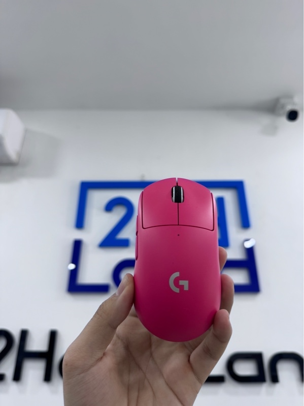 Chuột Logitech G PRO X Superlight 2 Lightspeed - Màu hồng - Ngoại hình 97,5% - Feet trầy xước nhẹ - Fullbox