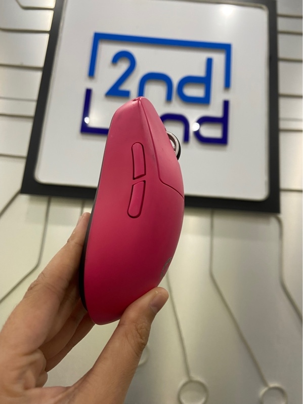 Chuột Logitech G Pro X Superlight - 2 mode : 2.4/dây - Màu hồng - Ngoại hình: 97% - Mất receiver - Kèm dây