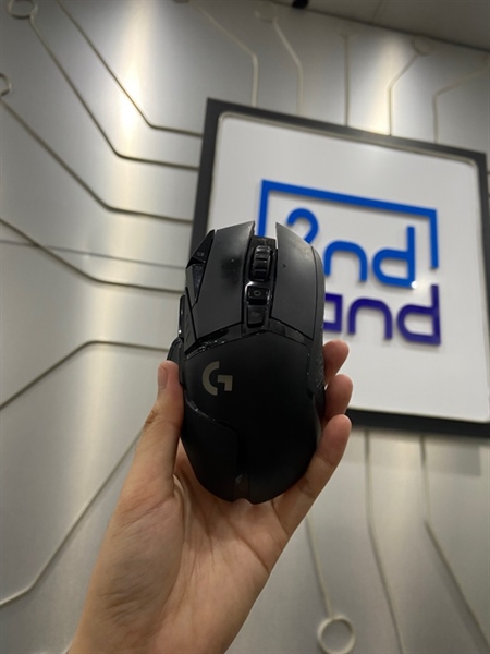 Chuột Logitech G502 - 2 Mode: Receiver + dây - Màu đen - Ngoại hình: 97% - Kèm Box + receiver - Không dây 1