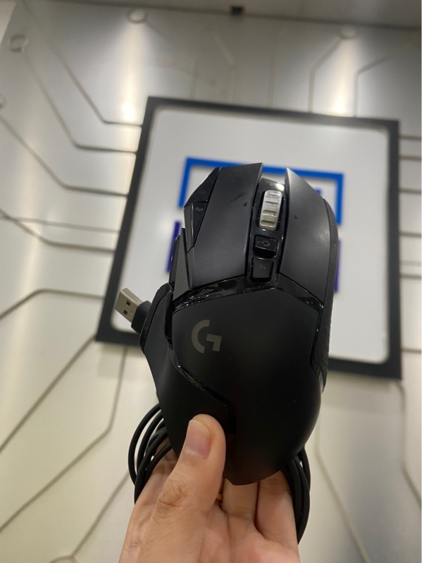 Chuột Logitech G502 Hero - Màu đen - Ngoại hình: 97% - Ố nhiều - Kèm tạ