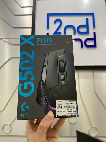 Chuột Logitech G502 X Plus LightSpeed - Màu đen - Ngoại hình: 98% - FullBox