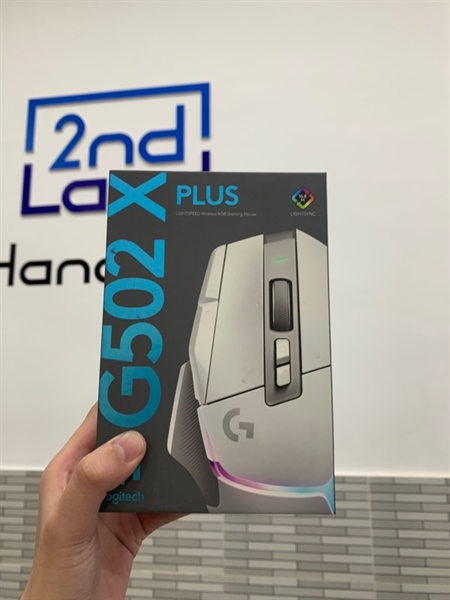 Chuột Logitech G502 X Plus - Màu trắng - Ngoại hình: 98% - Fullbox 3