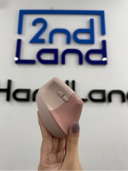 Chuột Logitech Lift Vertical - Màu hồng - Ngoại hình 98% - Kèm receiver 1