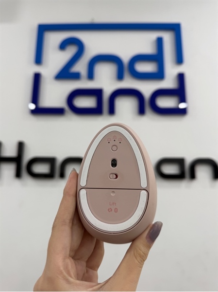 Chuột Logitech Lift Vertical - Màu hồng - Ngoại hình 98% - Kèm receiver 2