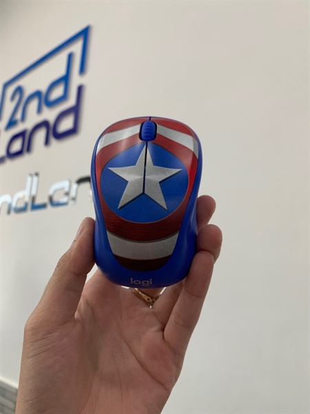 Chuột Logitech M238 Marvel Collection - Bản Caption - Màu xanh - Ngoại hình: 98% - Box 1